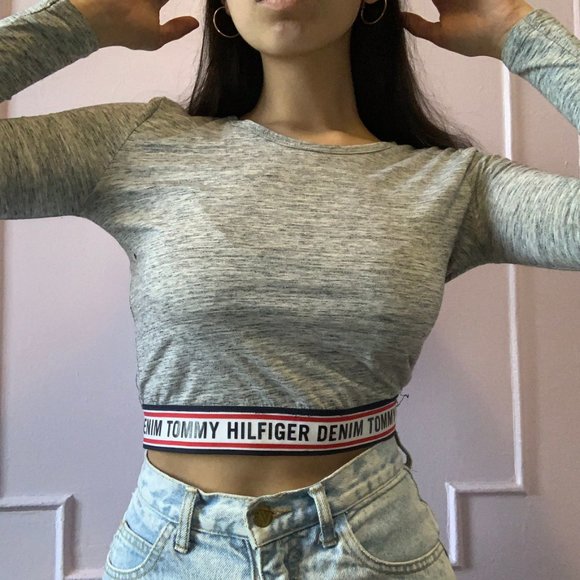Tommy Hilfiger Tops - Tommy Hilfiger Long Sleeve Crop Top